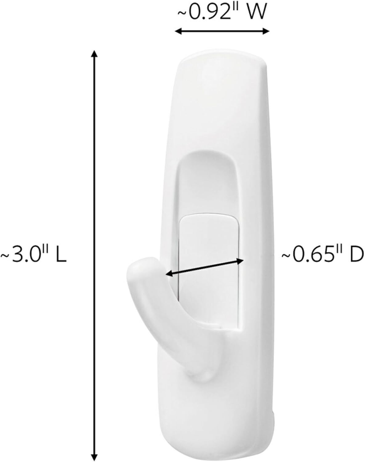 Command Medium Utility Hooks. 20 Hooks and 24 Strips. Damage-Free Hanging Wall Hook with Adhesive Strips. No Tools Great for Hanging. Organization and Storage. Holds up to 3 lb - Image 2
