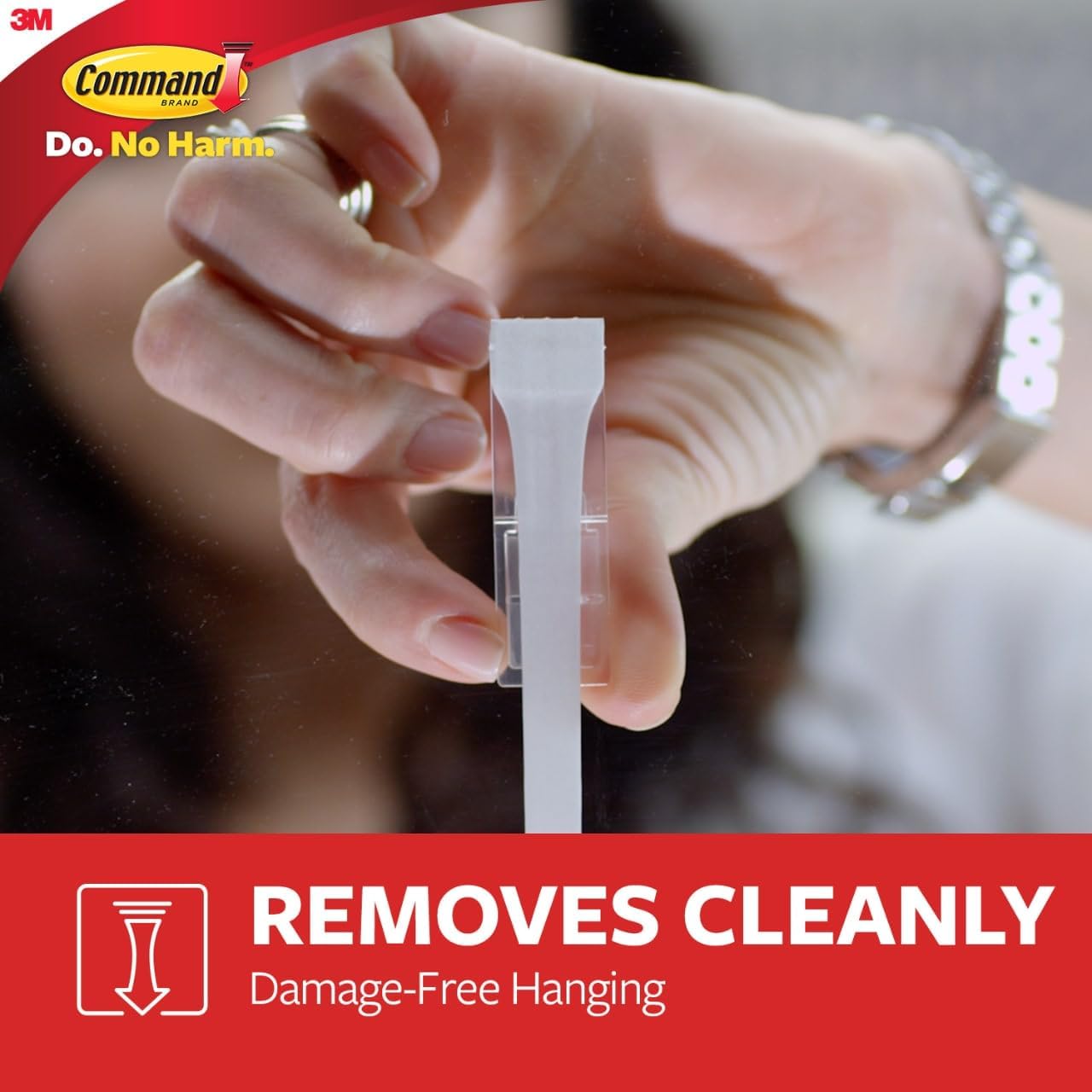 Command Medium Utility Hooks. 20 Hooks and 24 Strips. Damage-Free Hanging Wall Hook with Adhesive Strips. No Tools Great for Hanging. Organization and Storage. Holds up to 3 lb - Image 5