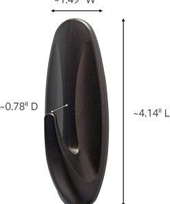 Alternative view of Command Outdoor Large Bronze Hooks. Holds 5 lb. 3 Hooks 4 Strips. Damage-Free. Weather Resistant for Hanging Decor