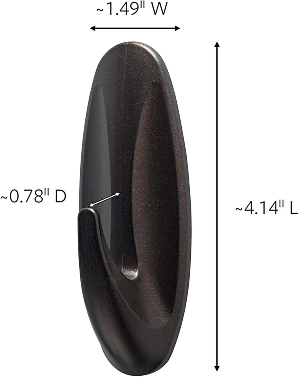 Command Outdoor Large Bronze Hooks. Holds 5 lb. 3 Hooks 4 Strips. Damage-Free. Weather Resistant for Hanging Decor - Image 2
