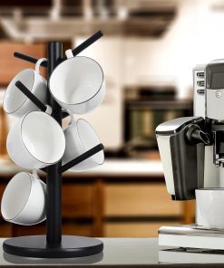 Alternative view of MyLifeUNIT Mug Holder Tree. Coffee Cup Holder with 6 Hooks (Black) | MyLifeUNIT. Mug Holder Tree. Coffee Cup Holder. 6 Hooks. Black